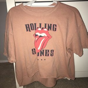 Red Rolling Stones shirt from American Eagle